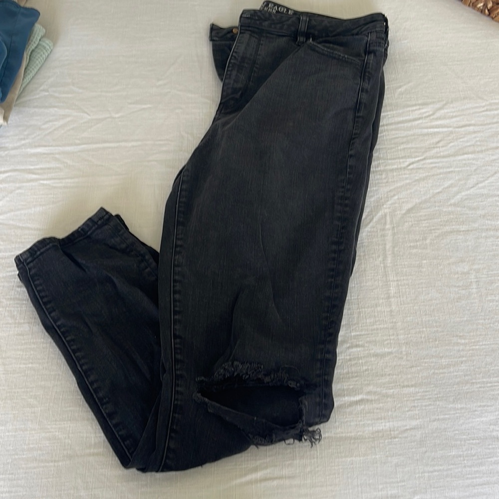 AE  LONG Jegging- Distressd